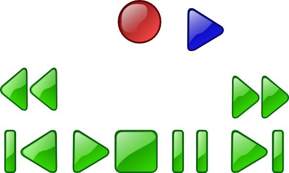 Vcr Dvd Player Buttons clip art