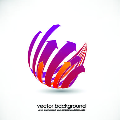 vector 3d business background
