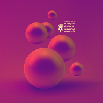 vector 3d sphere background