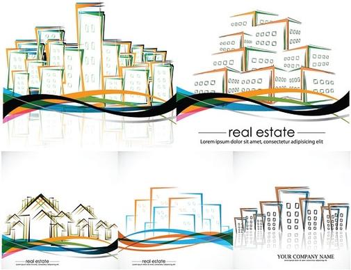 vector abstract house