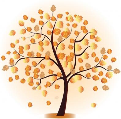 Vector Autumn Tree