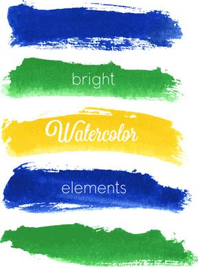 vector banner watercolor design elements