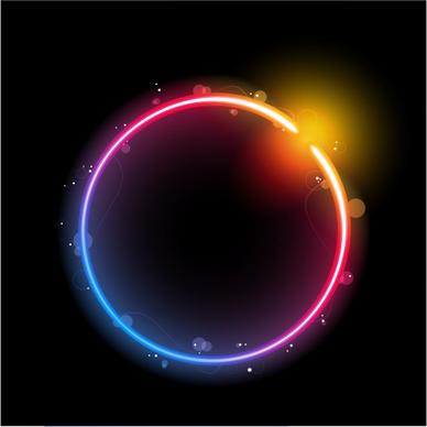 solar system background dark sparkling colorful round light