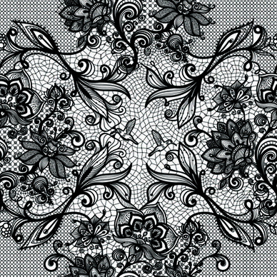 vector black lace creative background graphics