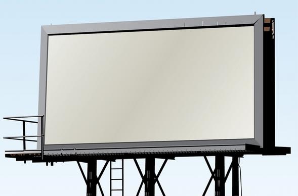ad billboard template modern 3d sketch