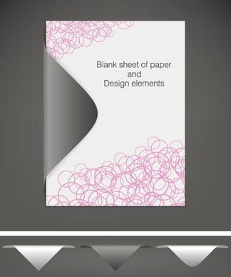 vector blank sheet of paper design elements