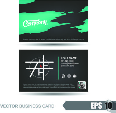 vector business card company design template