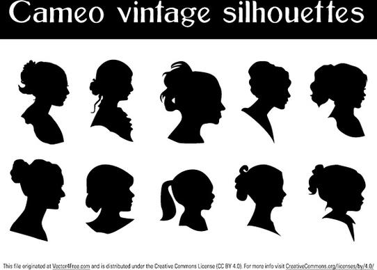 vector cameo silhouettes