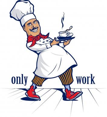 vector cartoon chef character