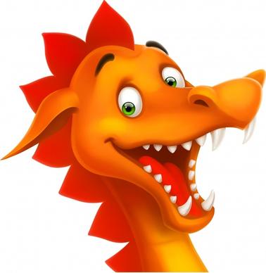 vector cartoon dragon image