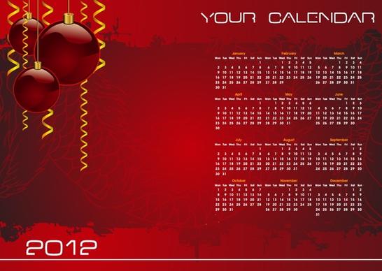 vector christmas background calendar calendar