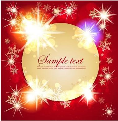 christmas background template dynamic twinkling lights snowflakes decor