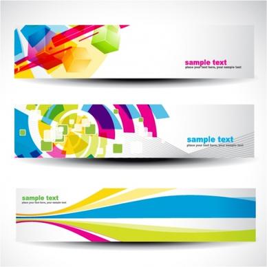 web banner templates modern colorful dynamic decor