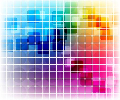 Vector Colorful Mosaic Pattern Design