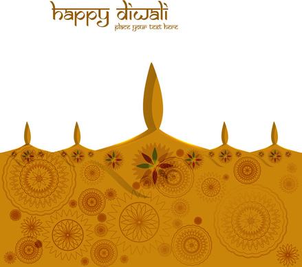 vector colorful style happy diwali background illustration