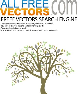 vector colorful tree