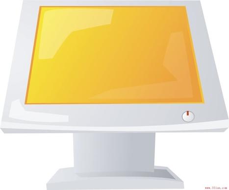 vector computer monitor vector