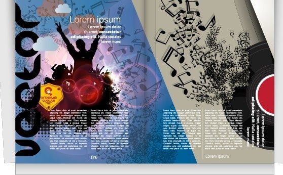 vector cover of brochure and magazine design