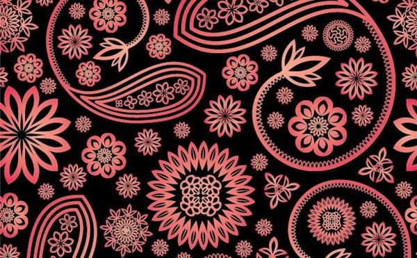 floral background damask pattern style dark red design