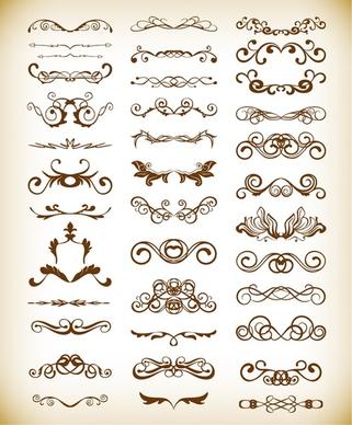 vector decorative design elements for your design