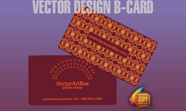 Vector Design B-card