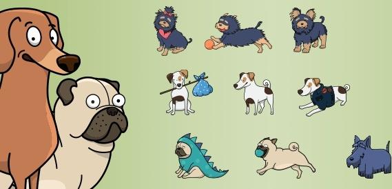 vector dogs collection vol1