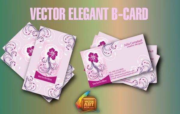 Vector Elegant B-card