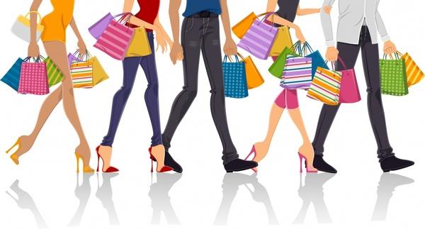 vector fashion shopping shopping