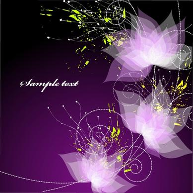 decorative background blurred violet lotus modern dynamic design