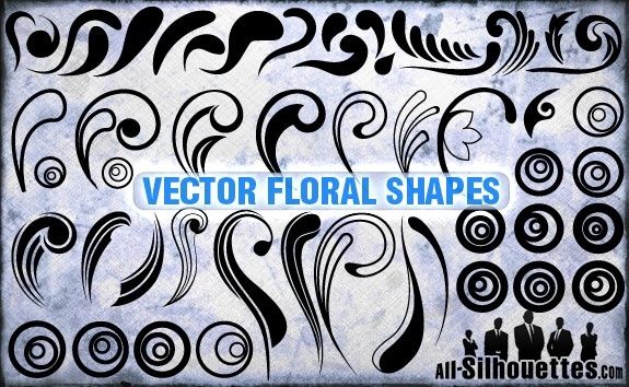 Vector Floral Shapes