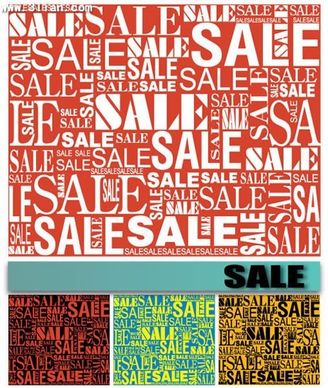 sales background texts decor vertical horizontal layout