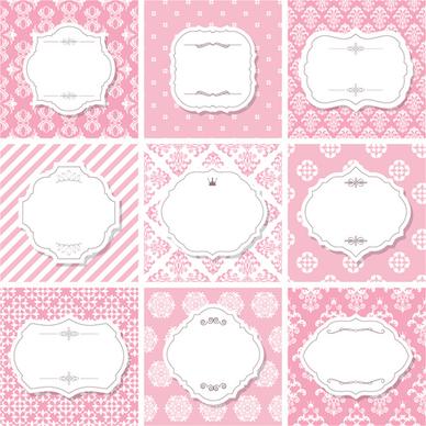 vector frame with vintage background graphics