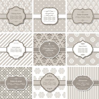 vector frame with vintage background graphics