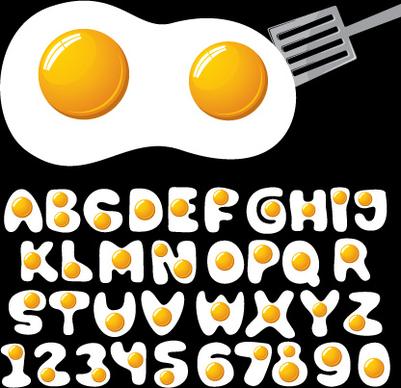 vector funny alphabet elements