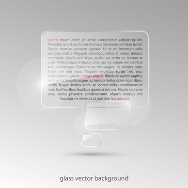 text box template modern transparent glass rectangular shapes