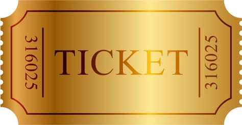 vector gold ticket design elements