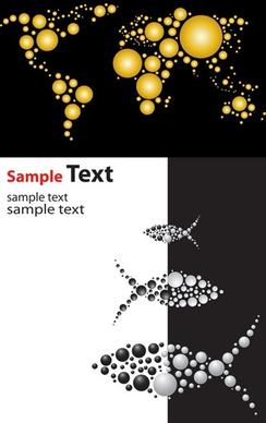 vector graphics composed of dots