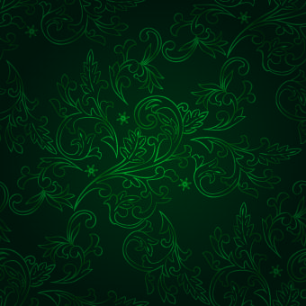 vector green seamless pattern background