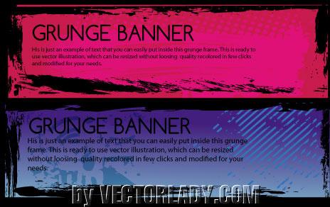 vector grunge banner