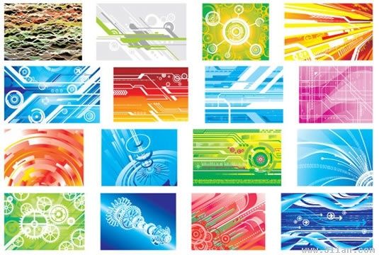 technology background templates colorful modern abstract design