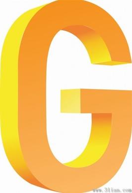 vector icon letter g