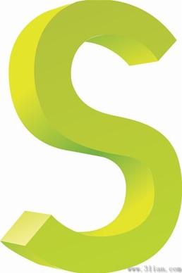 vector icon letter s