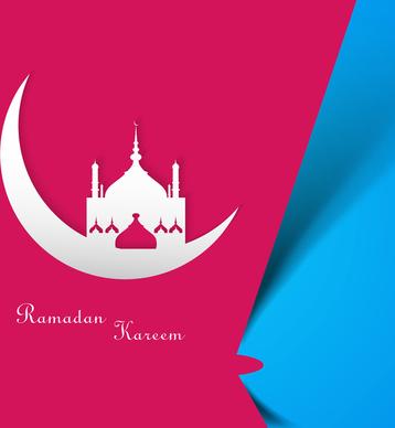 vector illustration arabic islamic calligraphy colorful text ramadan kareem design