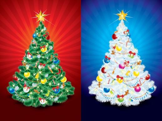 vector illustration christmas tree light