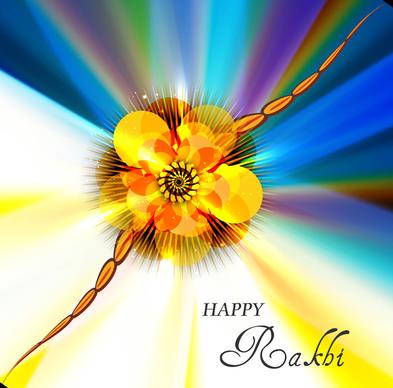 vector illustration of beautiful raksha bandhan festival background