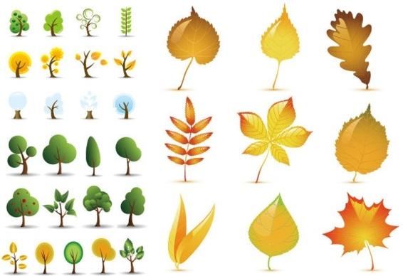 vector leaves of trees