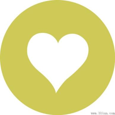 vector love heartshaped icon