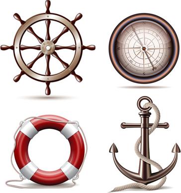 vector marine design elements