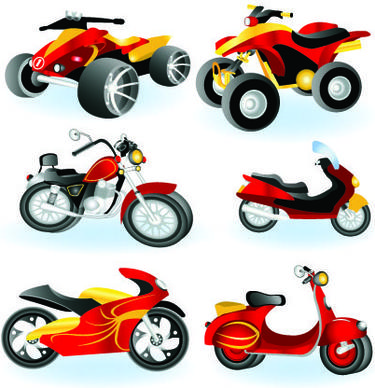 vector motorcycle design elements graphics