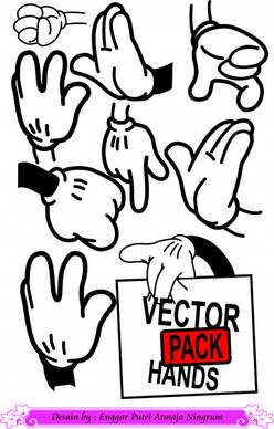 vector pack hands